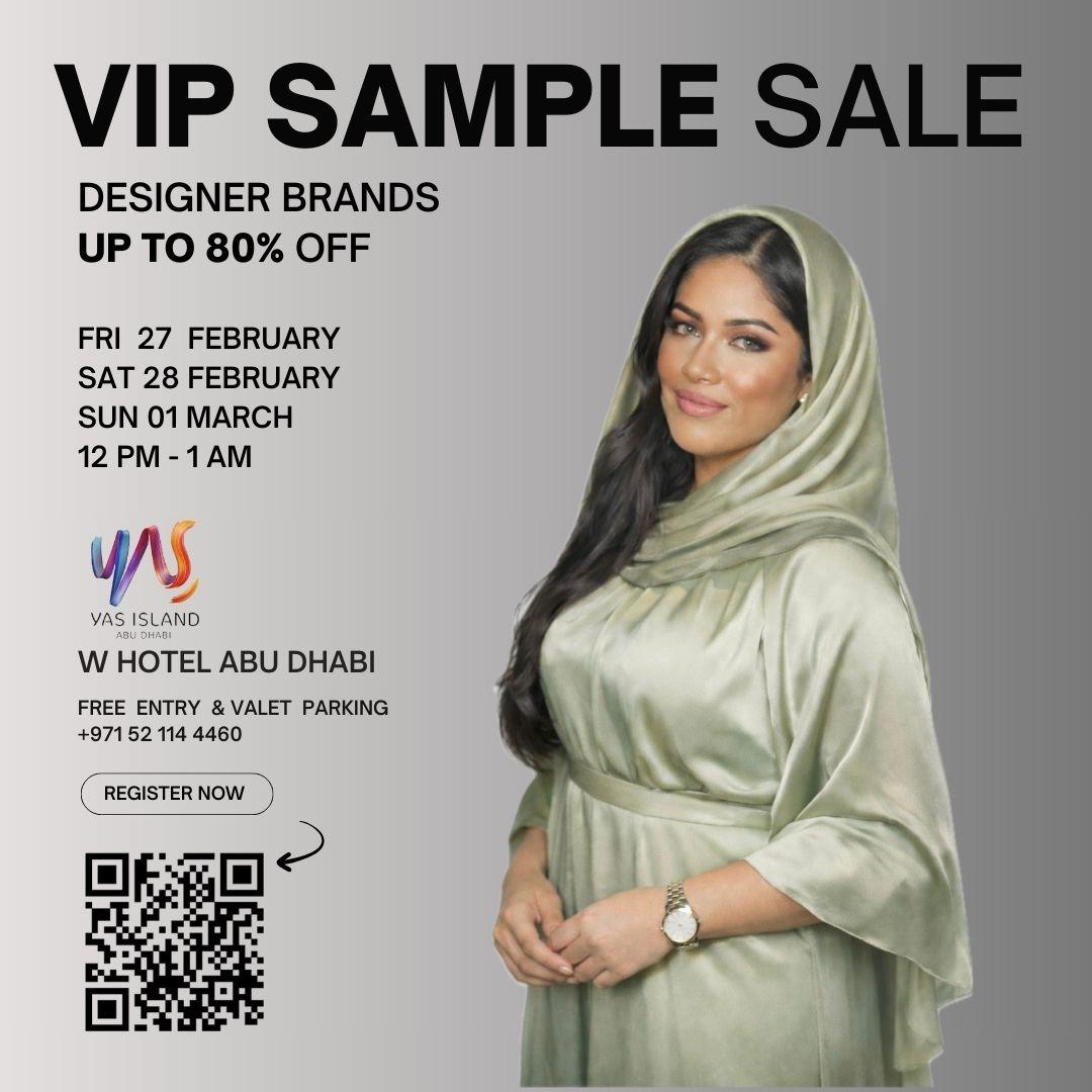 VIP Sample Sale UAE - Luxury Designer Fashion up to 80% Off